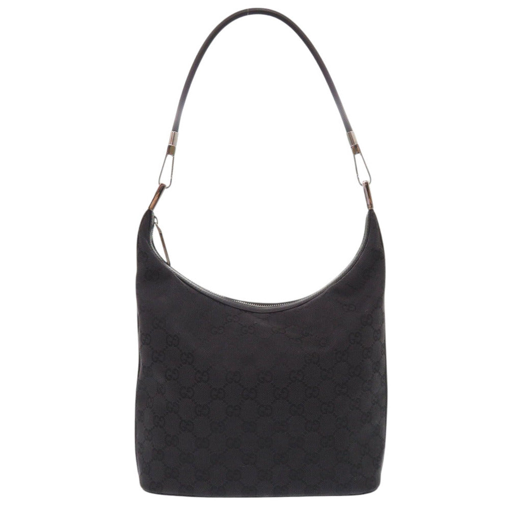 GUCCI Shoulder Bag 01234 203419 GG canvas black one belt Women Used