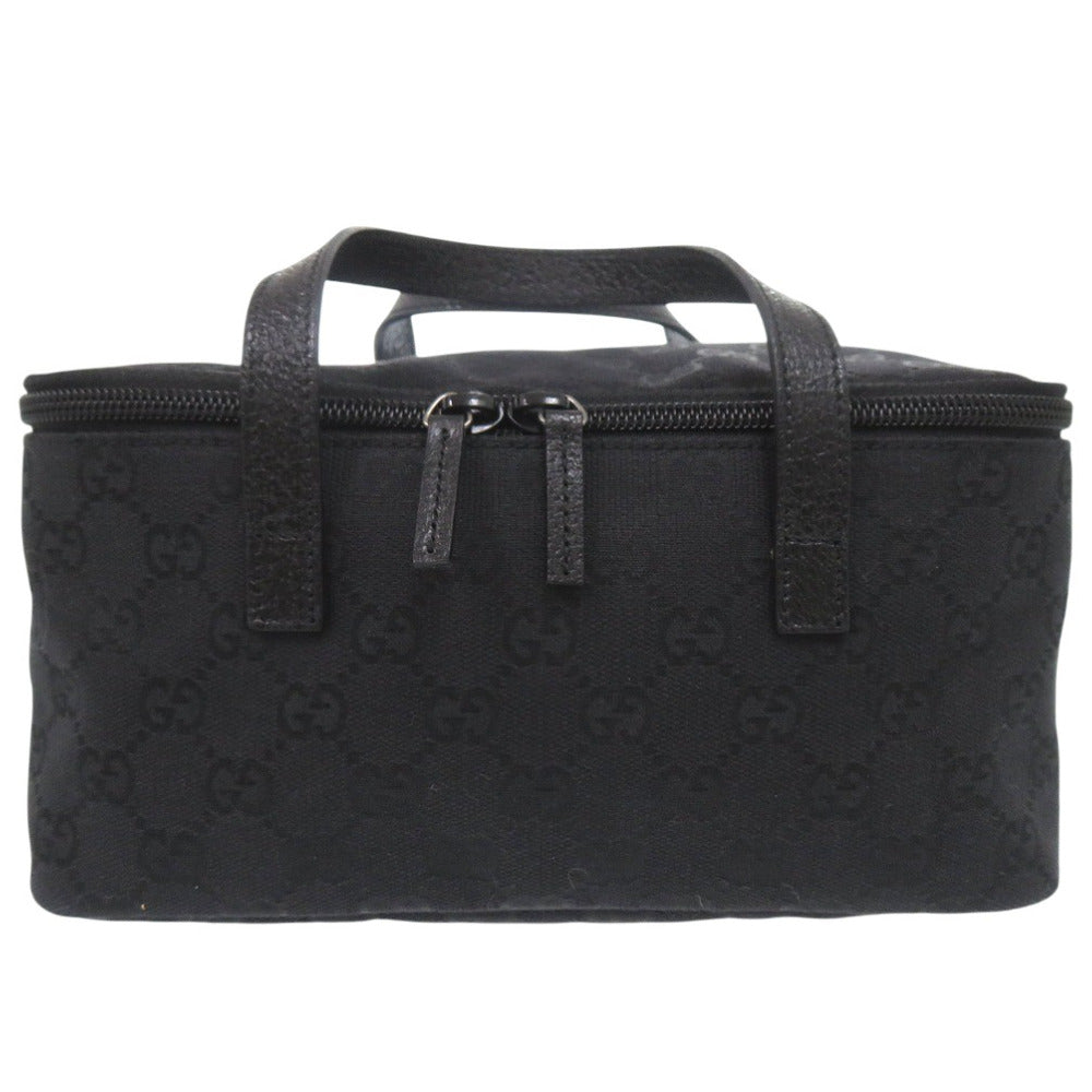 GUCCI Pouch 124540 GG canvas black Vanity bag Cosmetics Pouch GG Women Used
