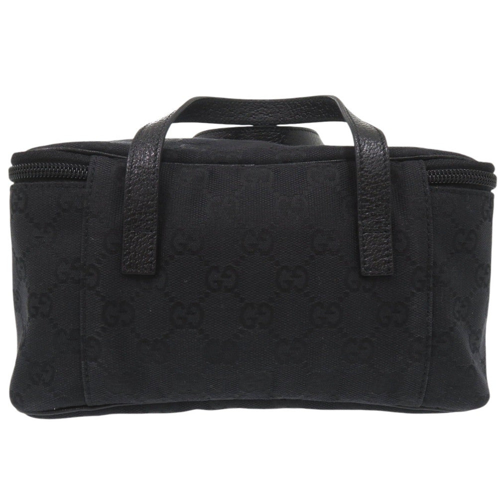 GUCCI Pouch 124540 GG canvas black Vanity bag Cosmetics Pouch GG Women Used