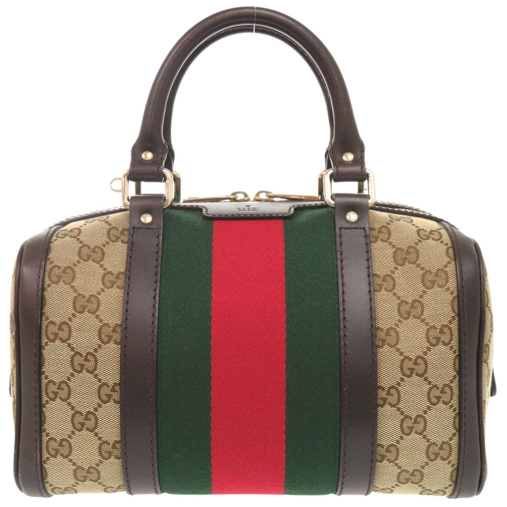 GUCCI Handbag 269876 GG canvas beige Shelly line GG canvas Women Used