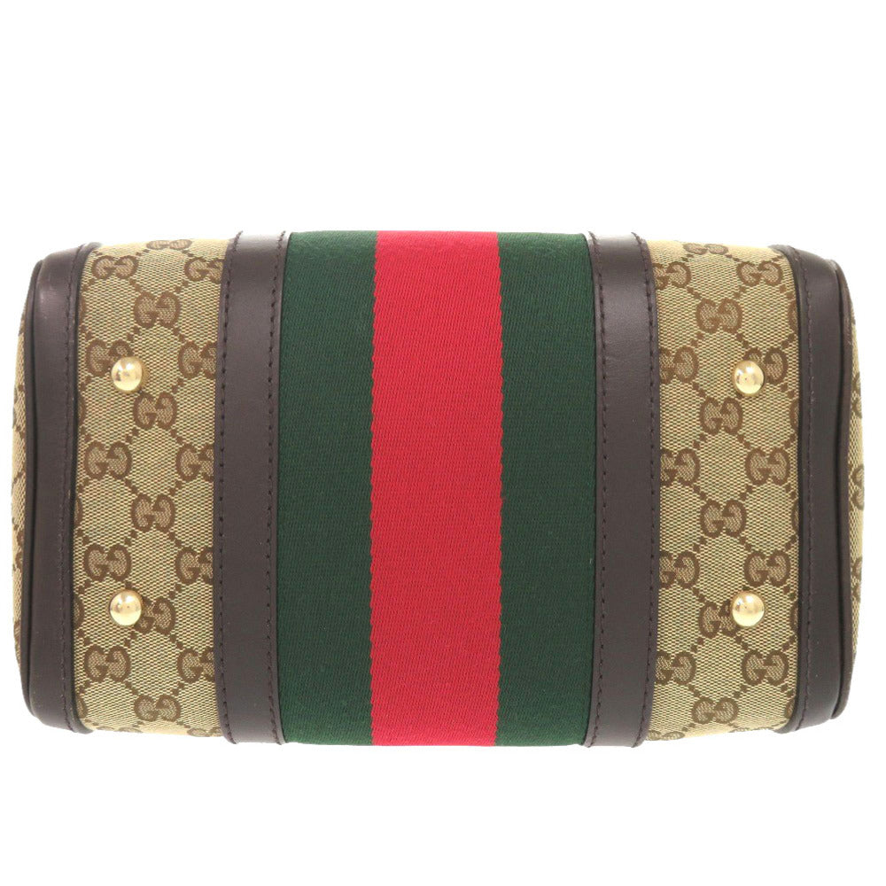 GUCCI Handbag 269876 GG canvas beige Shelly line GG canvas Women Used