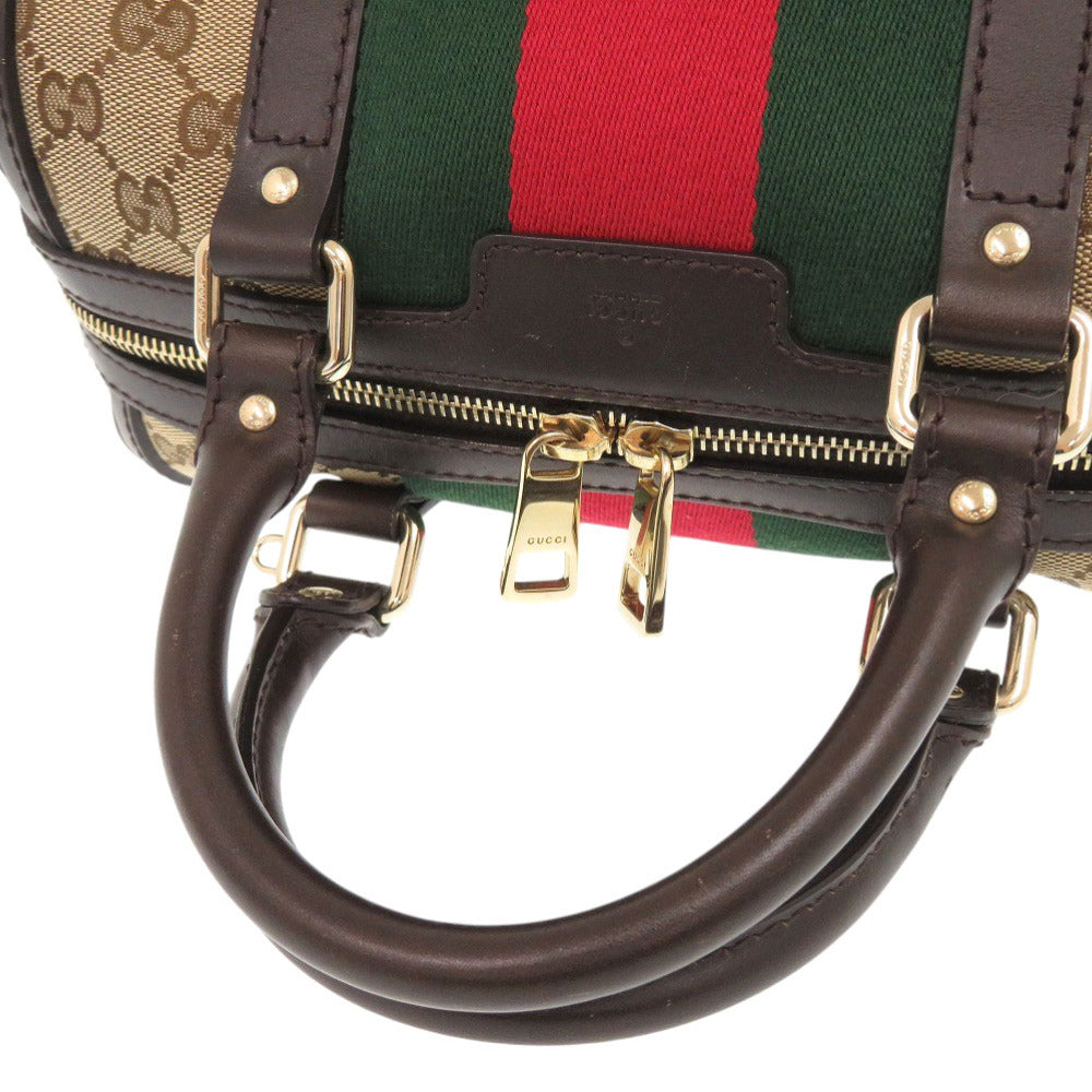 GUCCI Handbag 269876 GG canvas beige Shelly line GG canvas Women Used