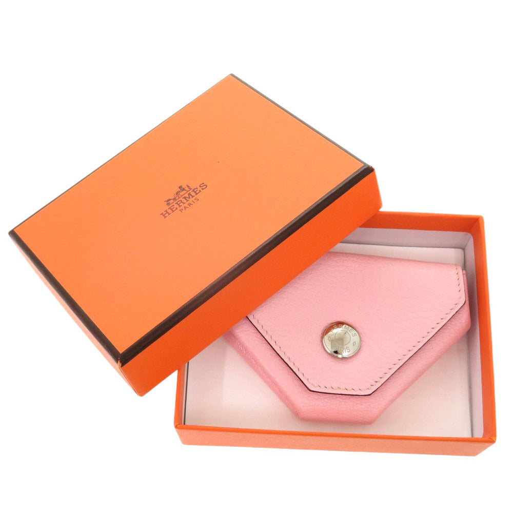 HERMES Coin case Shave pink Le Van Cator Women Used