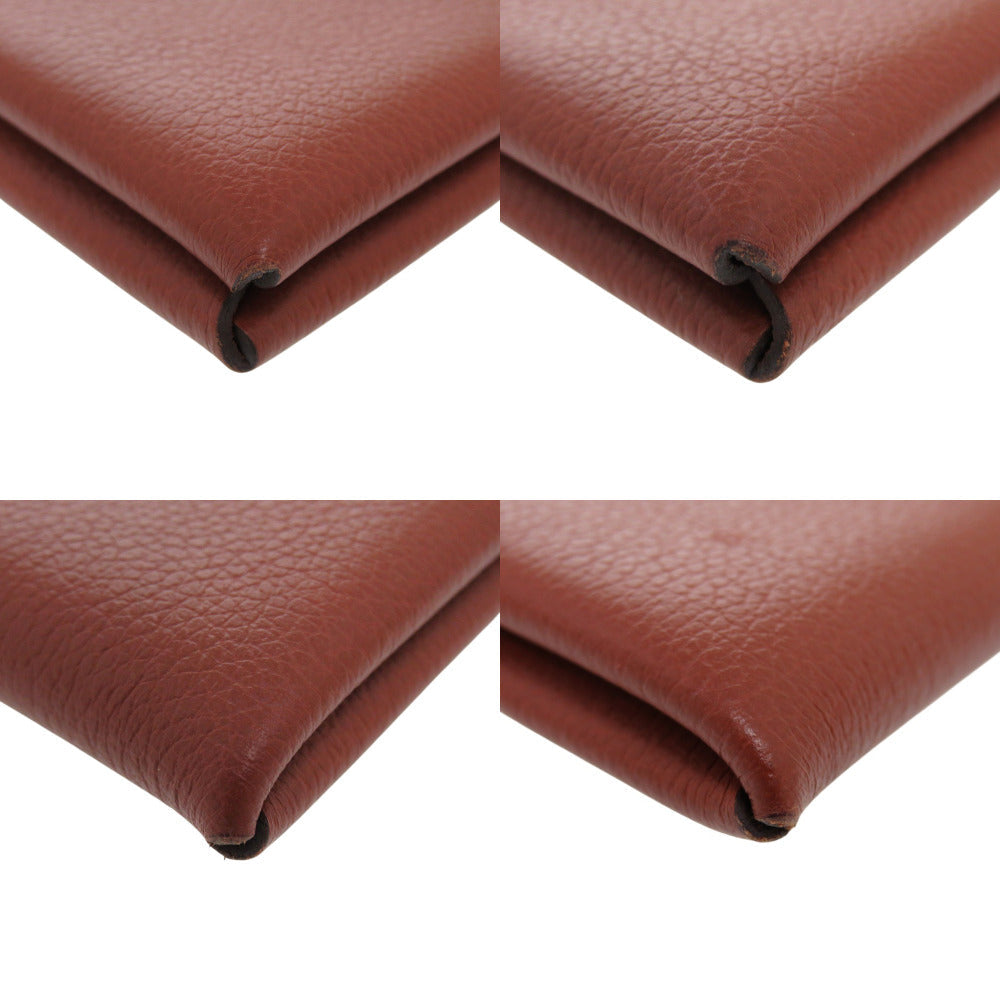 HERMES Card Case H064954CK4E Evercolor Brick Calvi Women Used