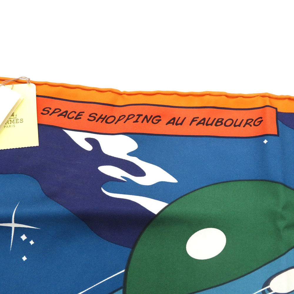 HERMES scarf silk multicolor Carre90 Space Shopping Au Faubourg
