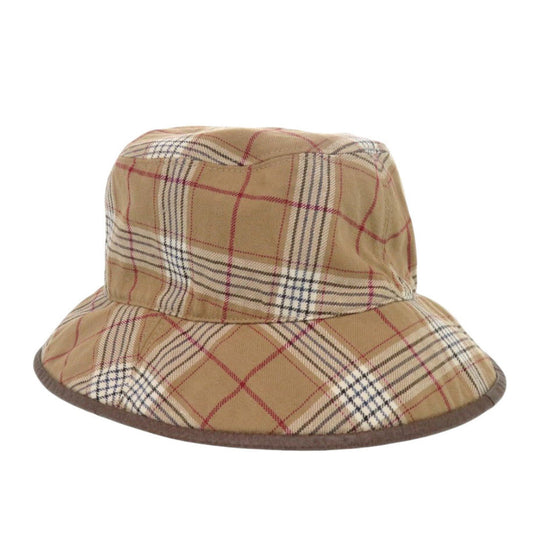 GUCCI Other hats GG Supreme Brown Reversible Bucket Hat Check Pattern mens Used