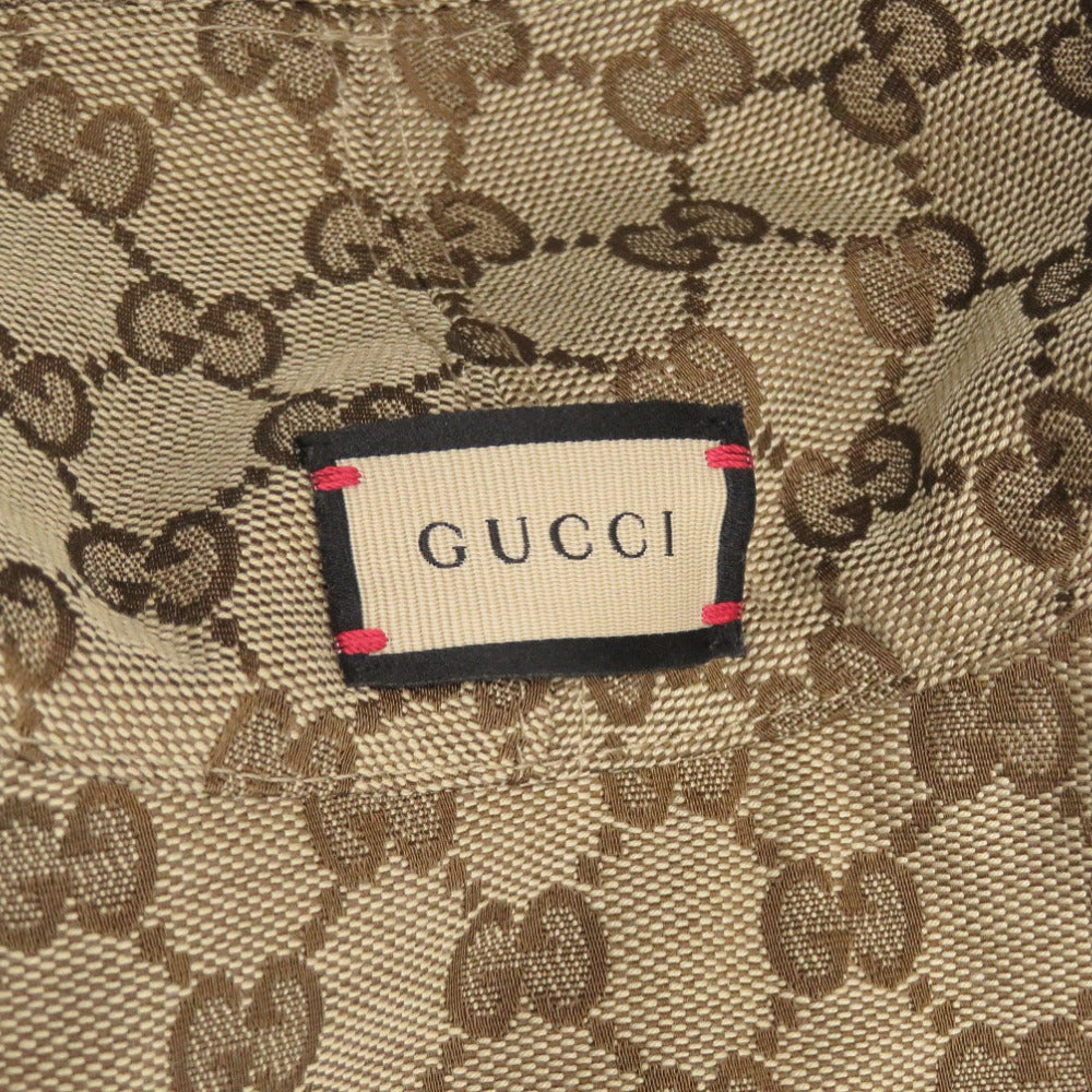 GUCCI Other hats GG Supreme Brown Reversible Bucket Hat Check Pattern mens Used