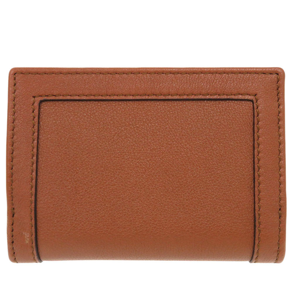 GUCCI Tri-fold wallet 658633 leather Brown Bamboo Medium Women Used