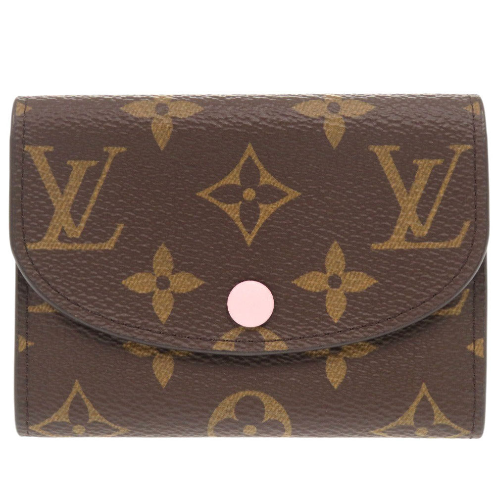 LOUIS VUITTON Bifold Wallet M62361 Monogram canvas Brown Monogram Portomone Rosary Women Used