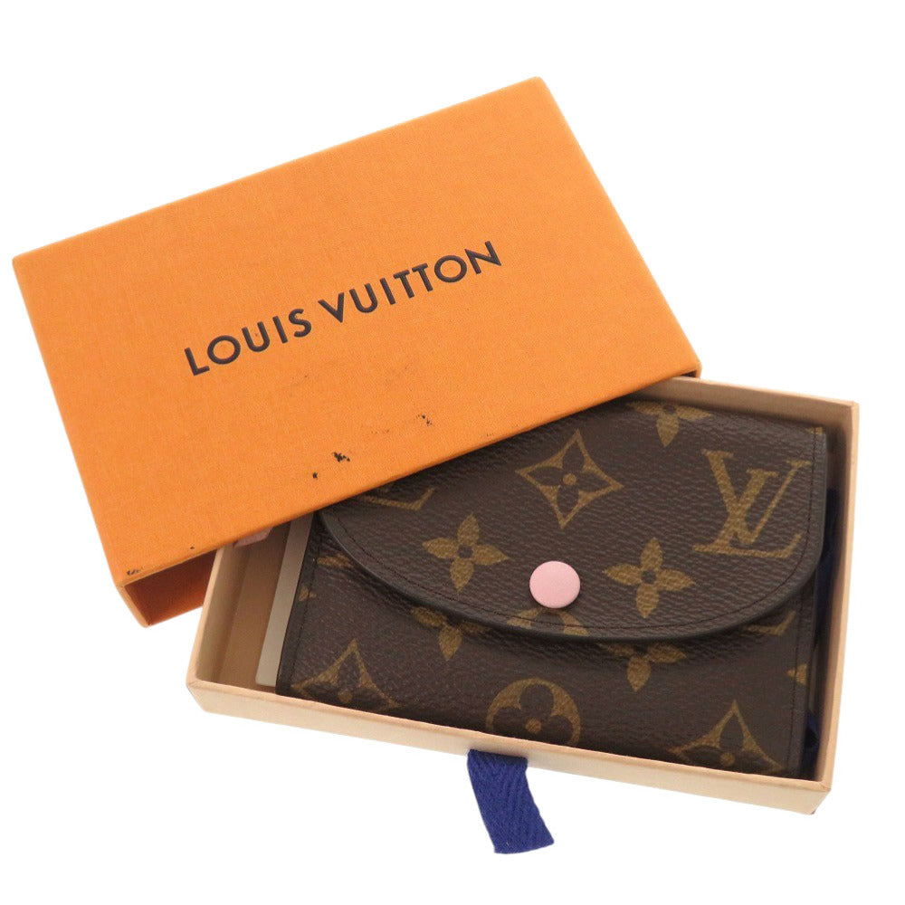 LOUIS VUITTON Bifold Wallet M62361 Monogram canvas Brown Monogram Portomone Rosary Women Used