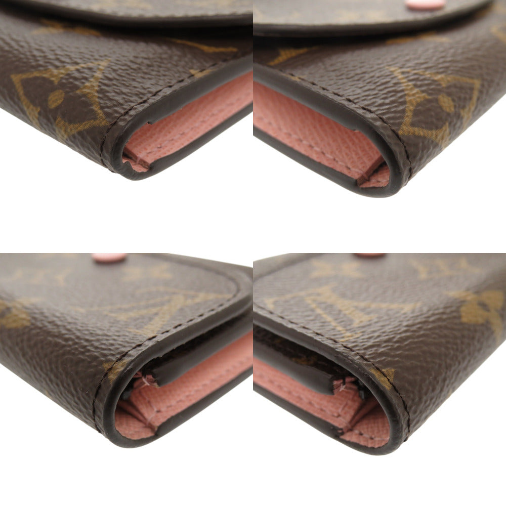 LOUIS VUITTON Bifold Wallet M62361 Monogram canvas Brown Monogram Portomone Rosary Women Used