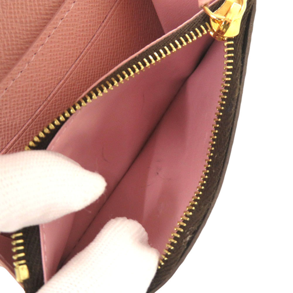 LOUIS VUITTON Bifold Wallet M62361 Monogram canvas Brown Monogram Portomone Rosary Women Used
