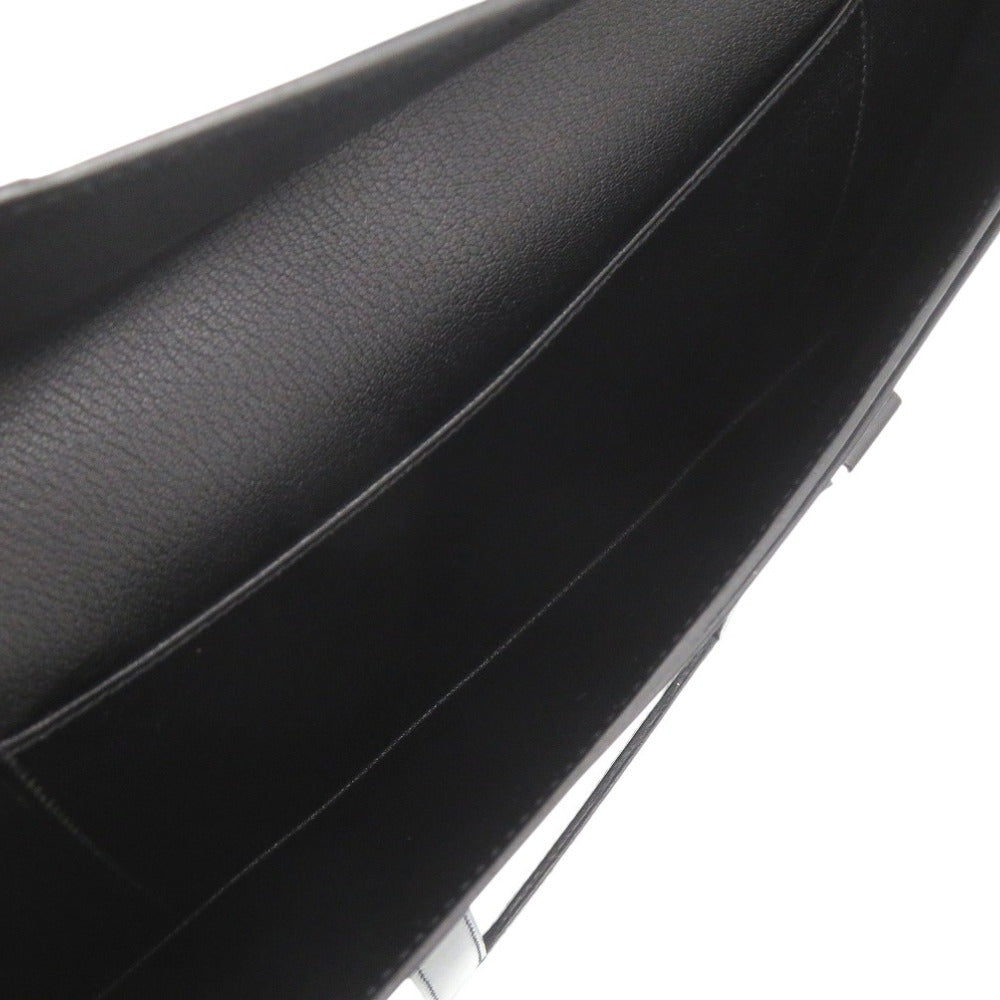 HERMES Briefcase leather black 365PM