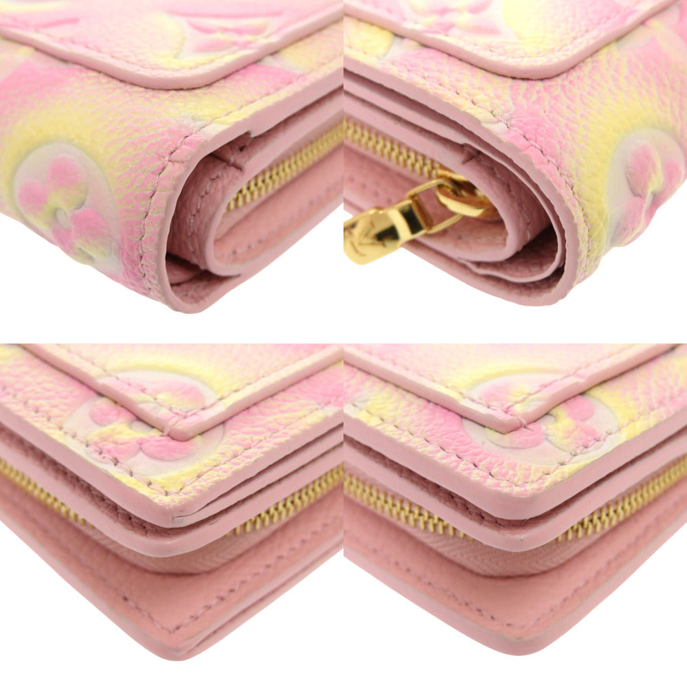 LOUIS VUITTON Bifold Wallet M81529 Monogram Ann Platt Light pink Monogram Unplant Portefeuille Claire Women Used