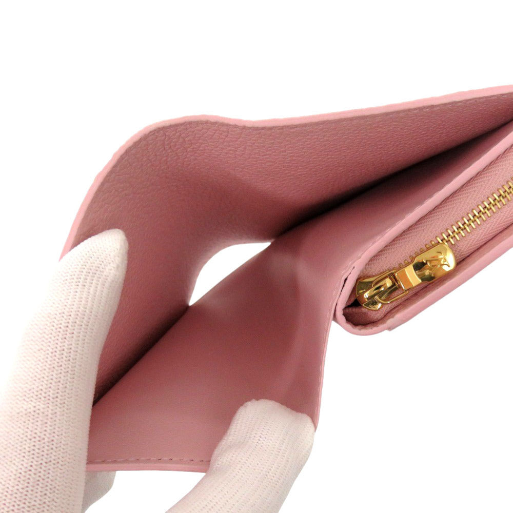 LOUIS VUITTON Bifold Wallet M81529 Monogram Ann Platt Light pink Monogram Unplant Portefeuille Claire Women Used