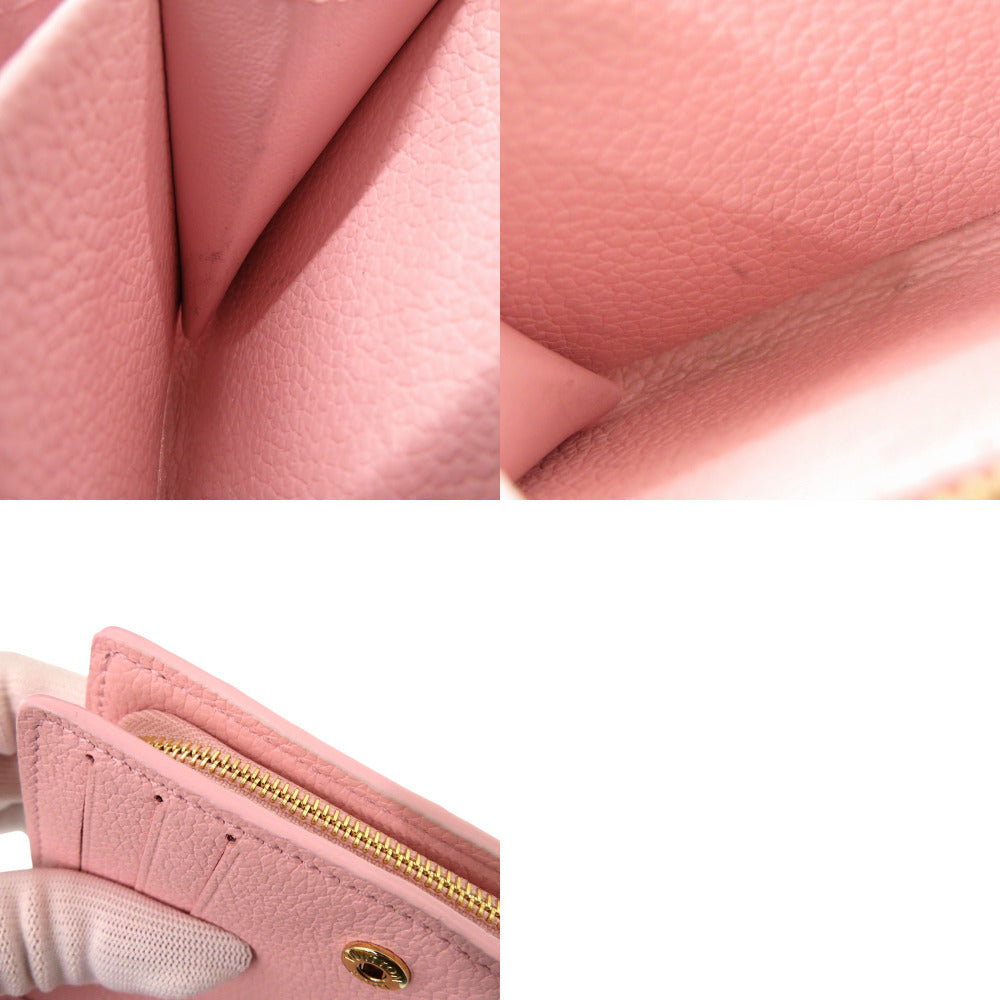 LOUIS VUITTON Bifold Wallet M81529 Monogram Ann Platt Light pink Monogram Unplant Portefeuille Claire Women Used