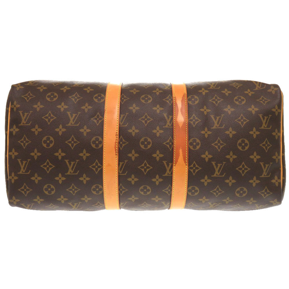 LOUIS VUITTON Boston Duffel bag M41428 Monogram canvas Brown Monogram Keepall 45 mens Used