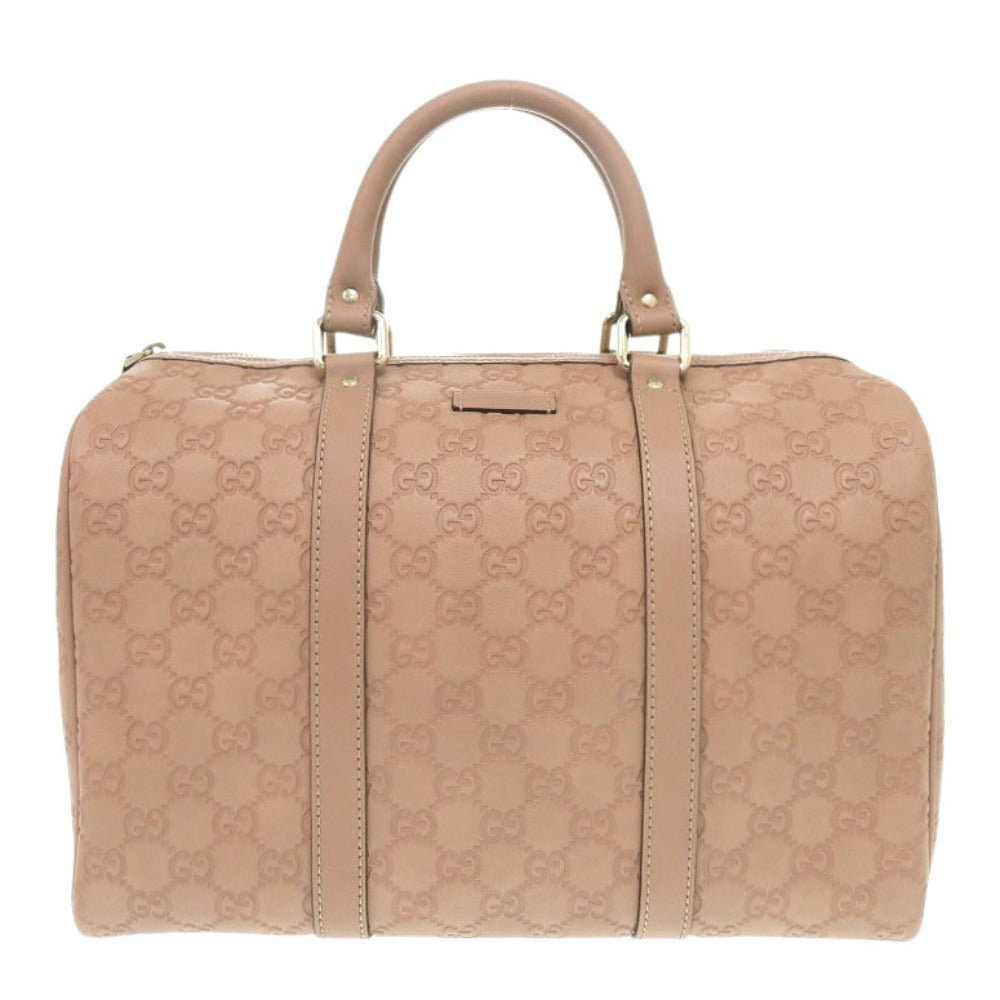 GUCCI Boston Duffel bag 449646 leather pink Micro Guccisima Women Used