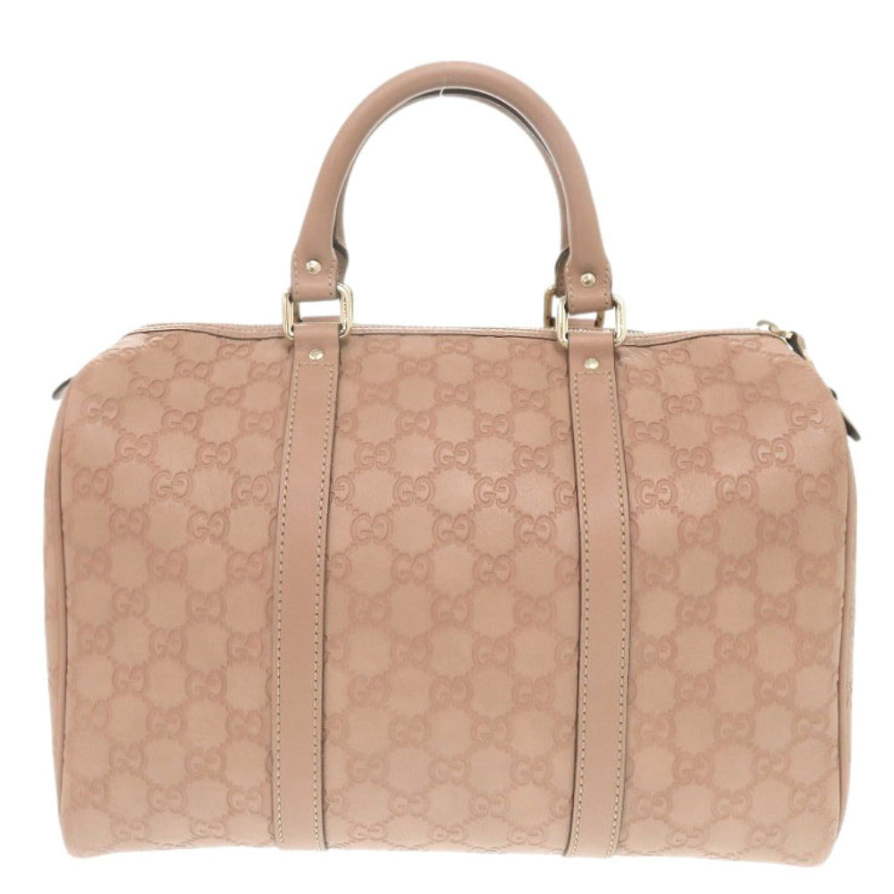 GUCCI Boston Duffel bag 449646 leather pink Micro Guccisima Women Used
