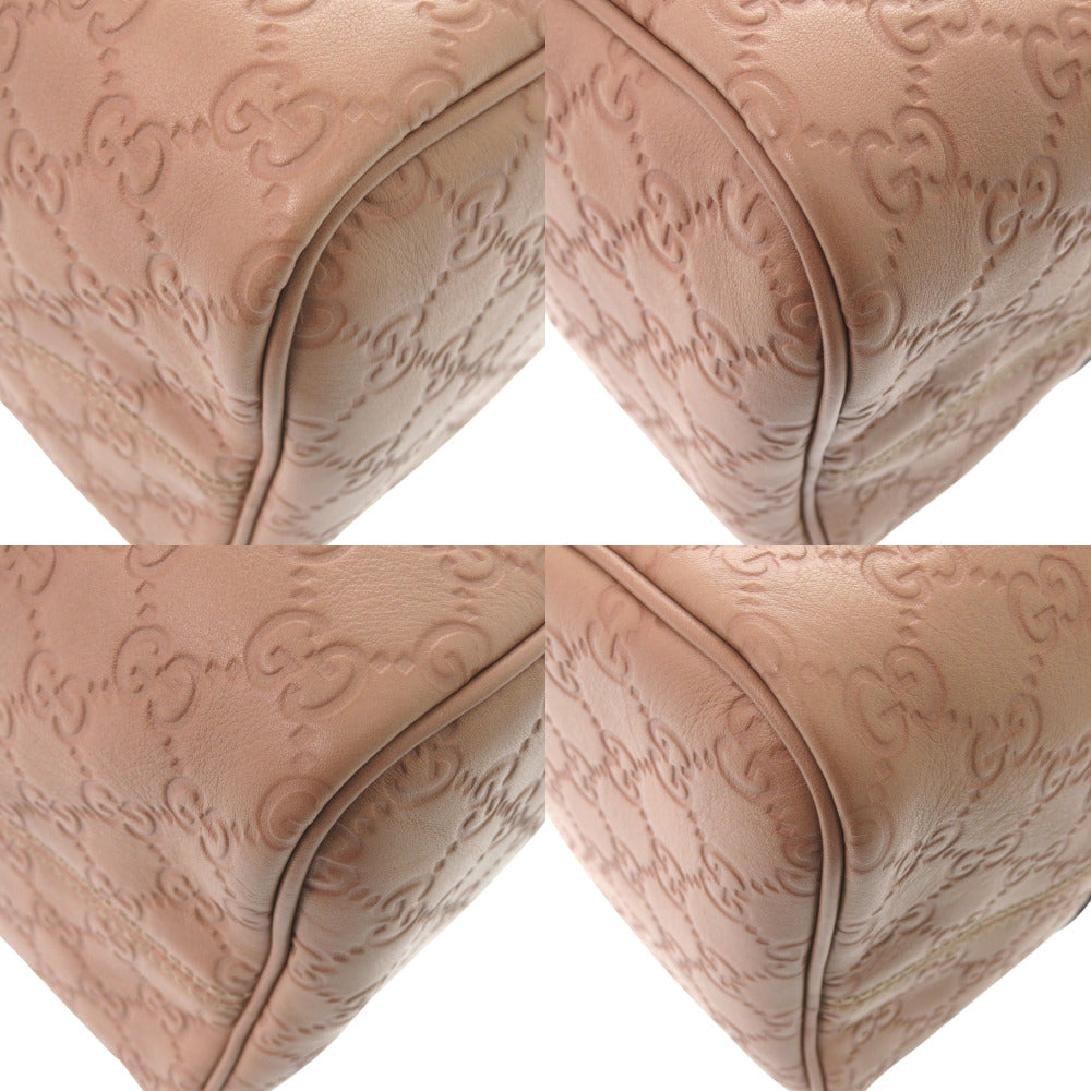 GUCCI Boston Duffel bag 449646 leather pink Micro Guccisima Women Used