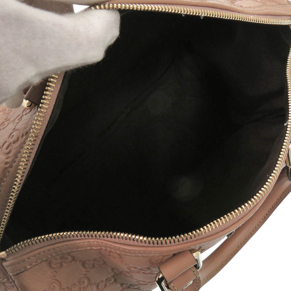 GUCCI Boston Duffel bag 449646 leather pink Micro Guccisima Women Used