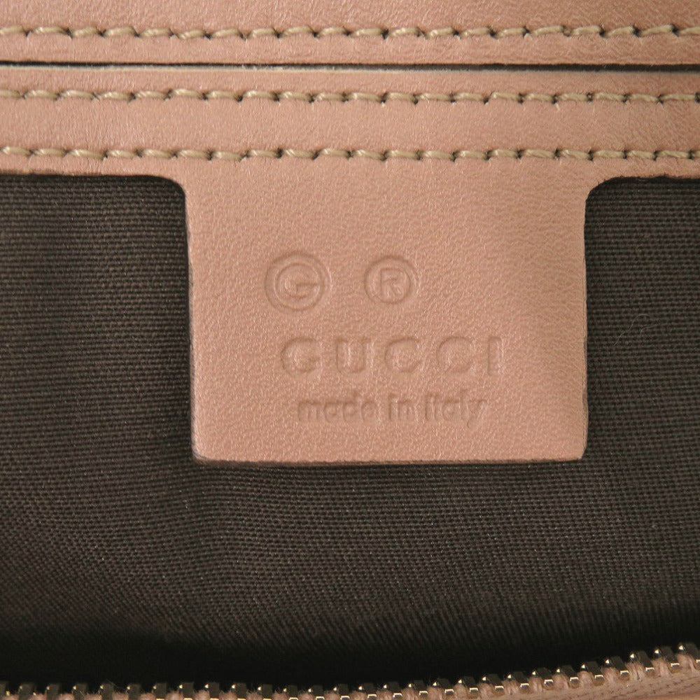 GUCCI Boston Duffel bag 449646 leather pink Micro Guccisima Women Used