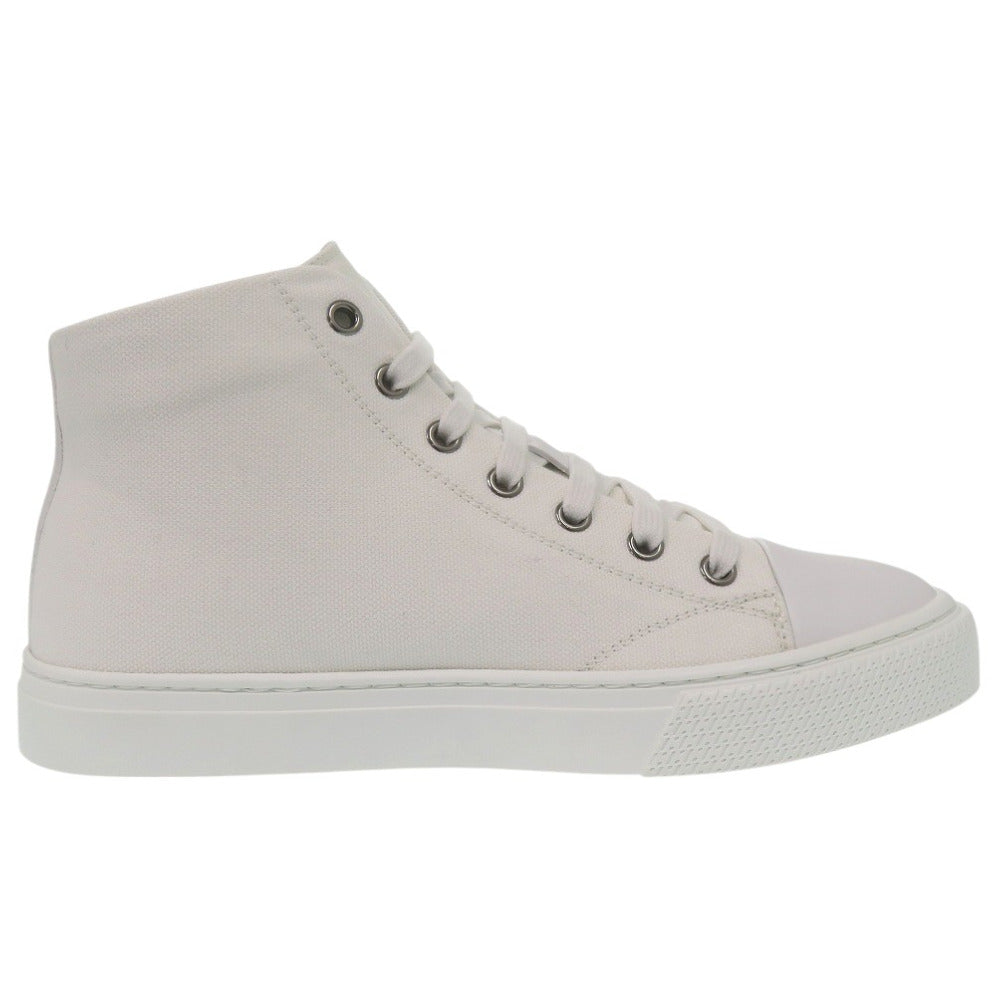 HERMES sneakers 241178Z Cotton canvas white Illico embroidered patch high top Iriko Women 37 Used