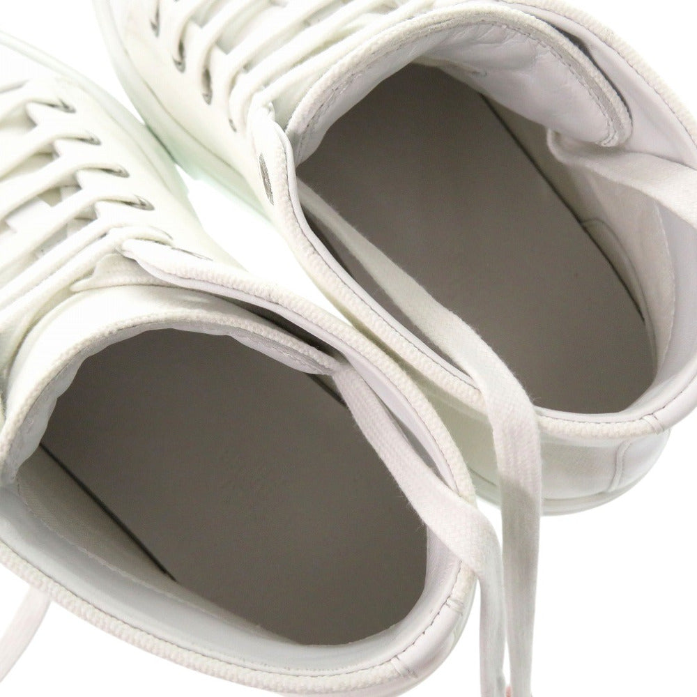 HERMES sneakers 241178Z Cotton canvas white Illico embroidered patch high top Iriko Women 37 Used