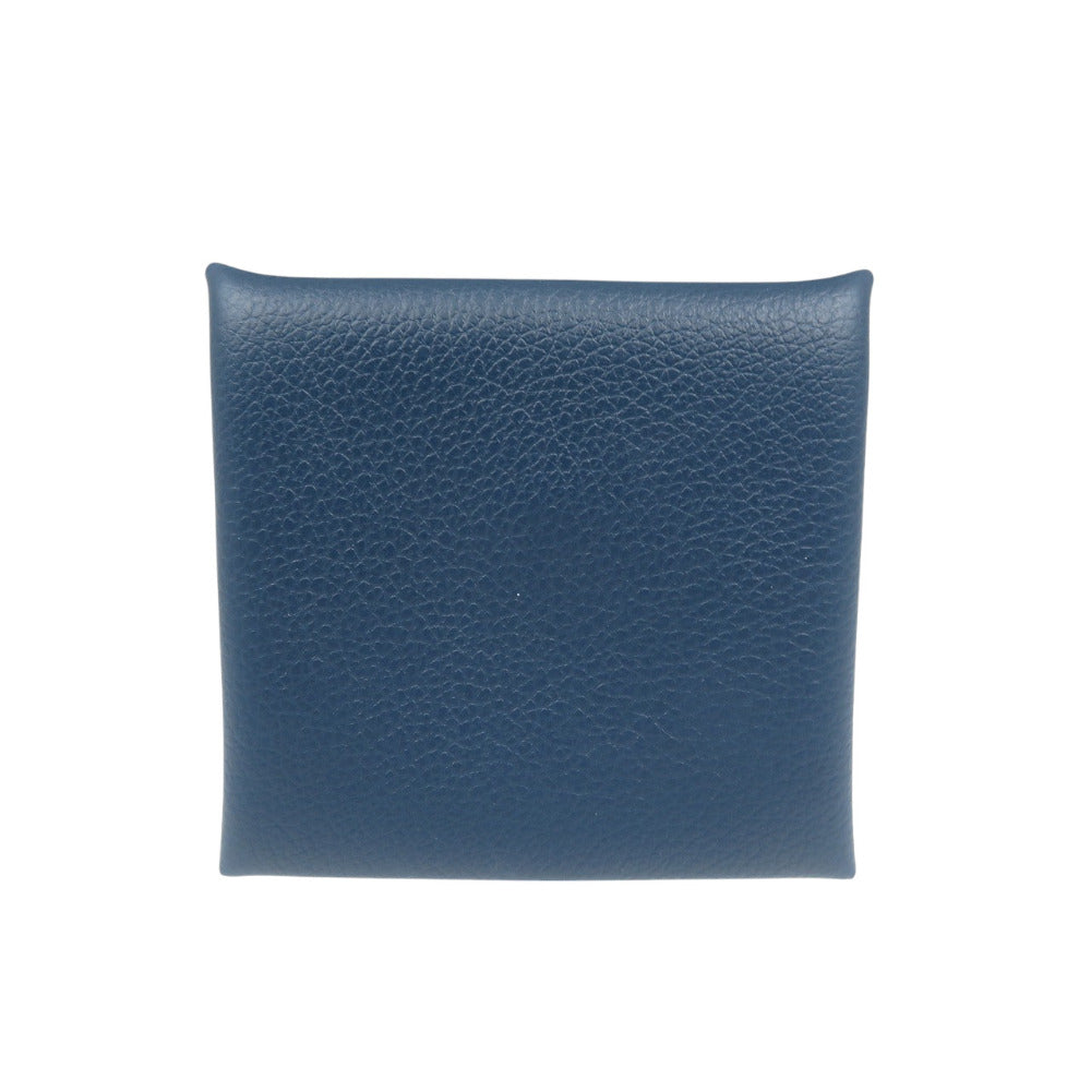 HERMES Coin case Shave Blue drus Bastia Verso unisex(Unisex) Used