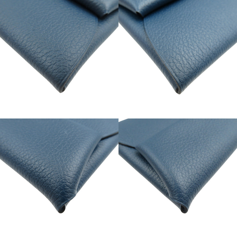 HERMES Coin case Shave Blue drus Bastia Verso unisex(Unisex) Used