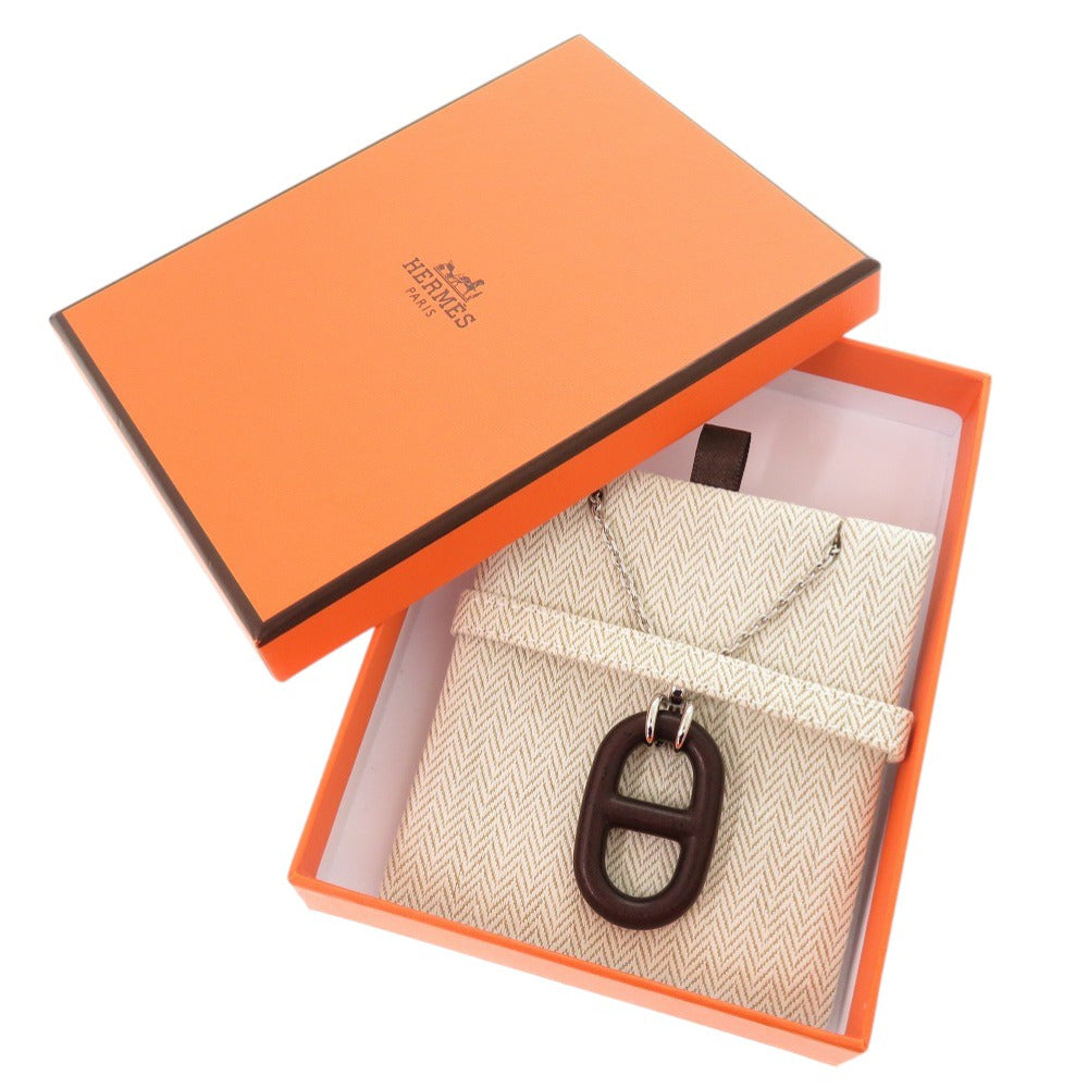 HERMES Necklace H077349FP01 metal Brown Shane Duncle unisex(Unisex) Used
