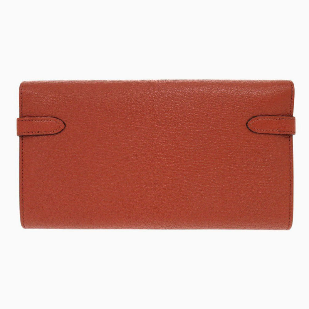HERMES Long Wallet Purse Epsom Brick Kelly wallet Women Used