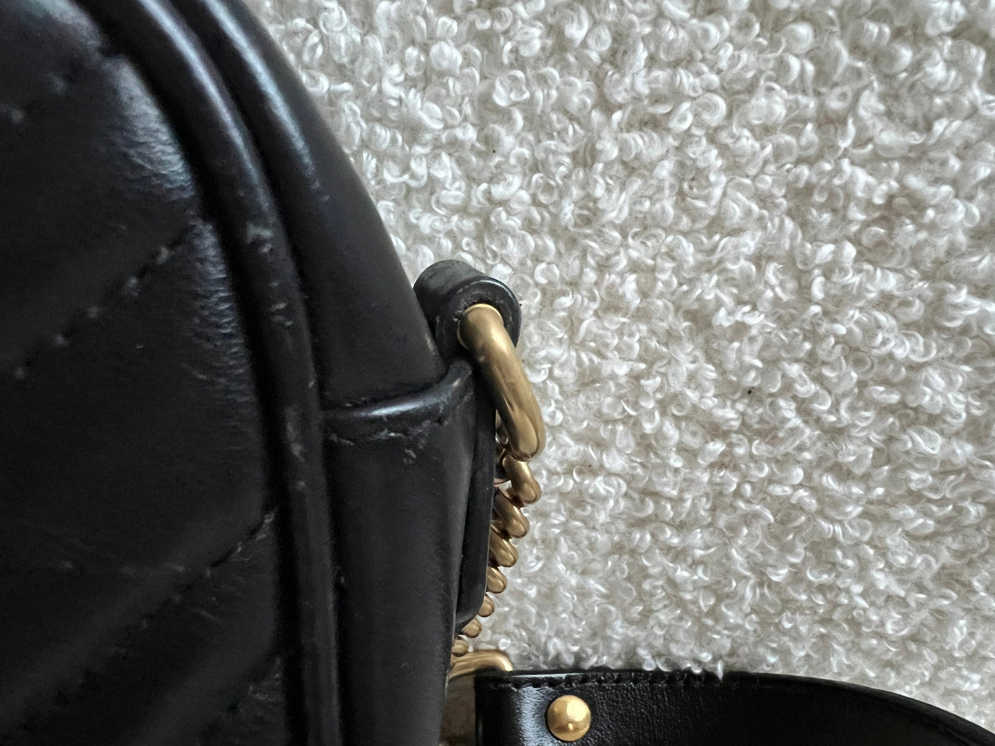 Gucci GG Black Marmont Mini Shoulder Bag (RRP £1,360)