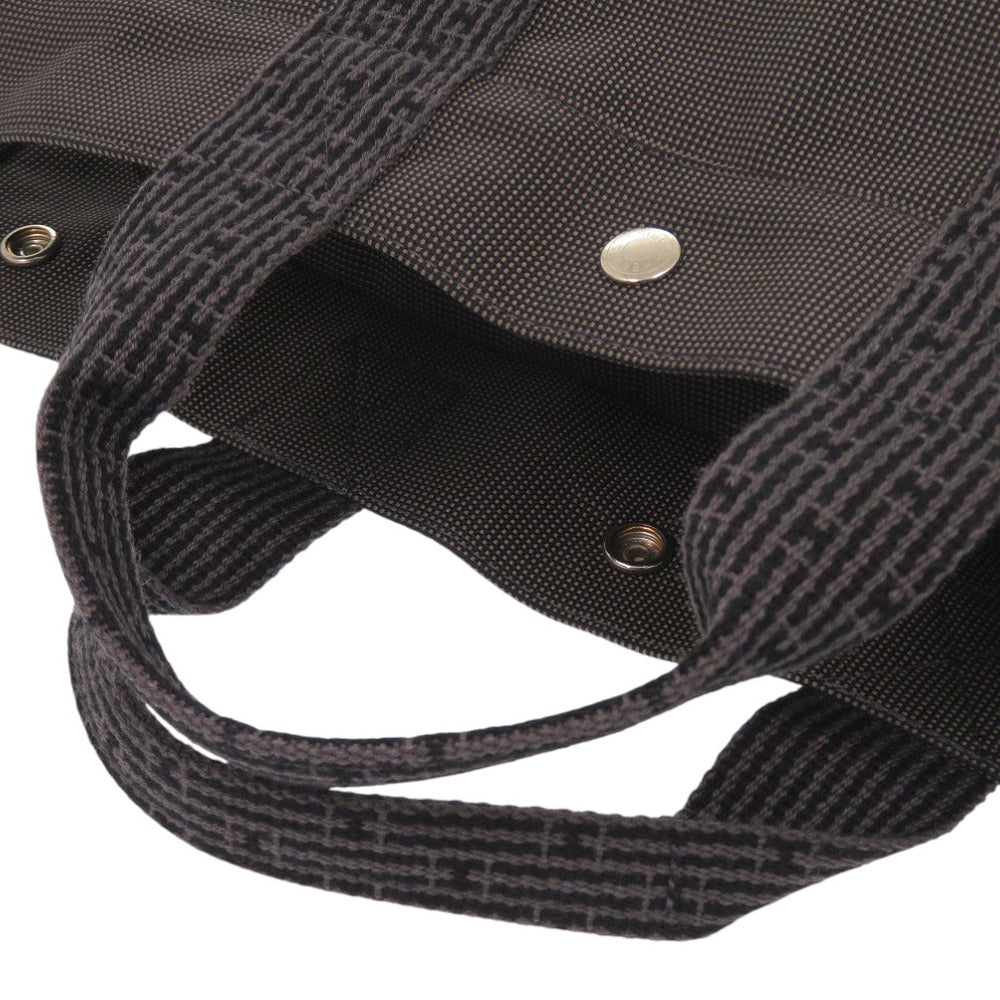 HERMES Tote Bag canvas gray Her Line Tote MM mens Used