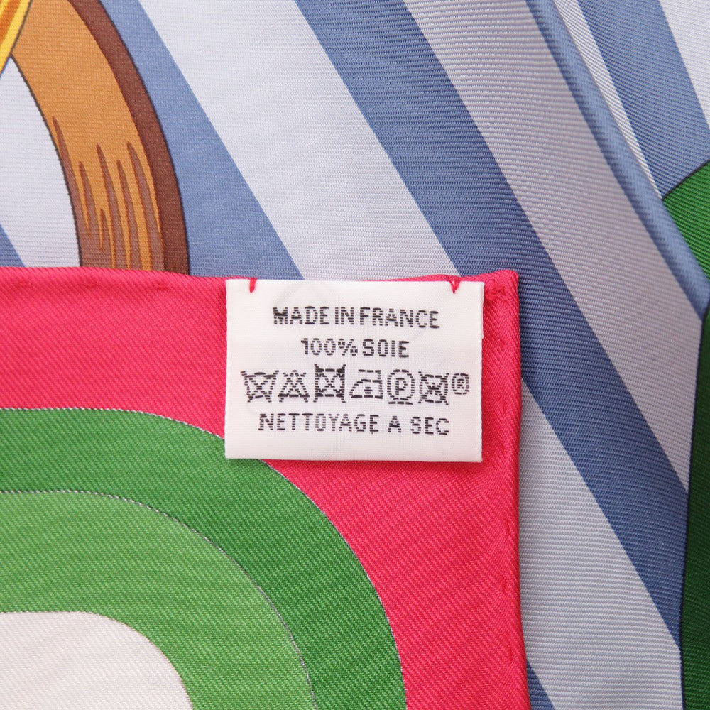 HERMES scarf H001635S 26 silk Red Carre90 Coaching