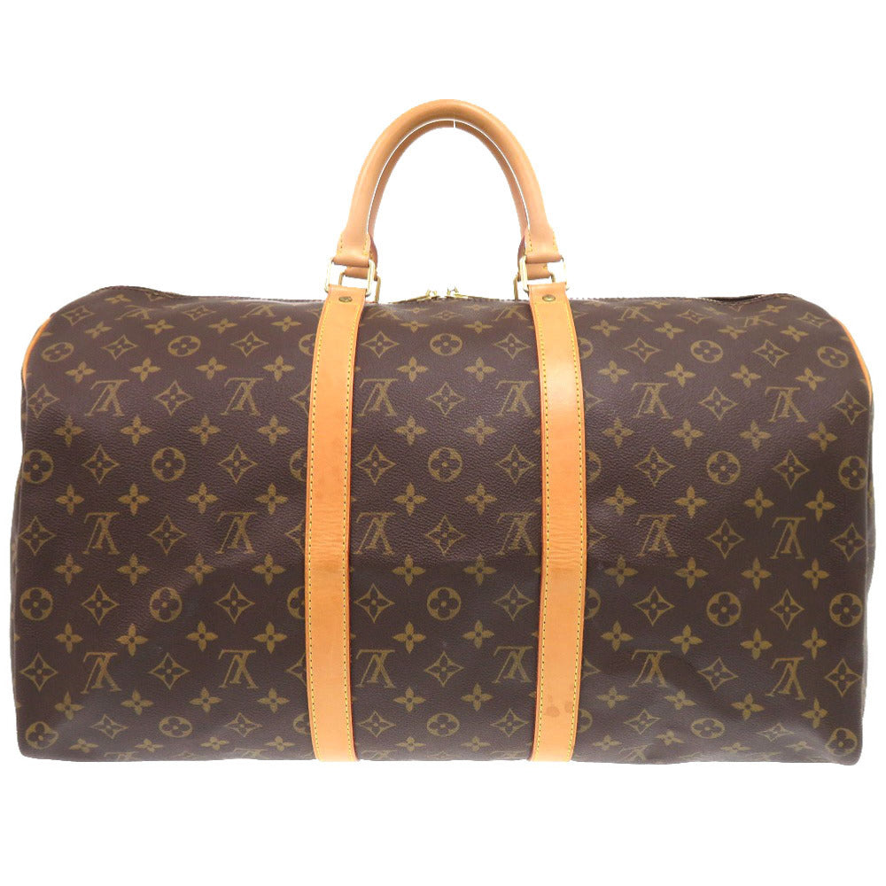 LOUIS VUITTON Boston Duffel bag M41416 Monogram canvas Brown Monogram Keepall bandouliere50 mens Used