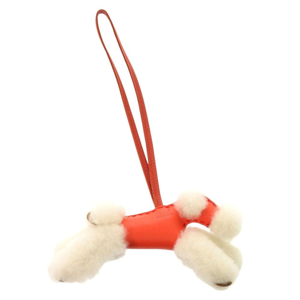HERMES key ring Annu Milo, Mouton Rose texas Buddy