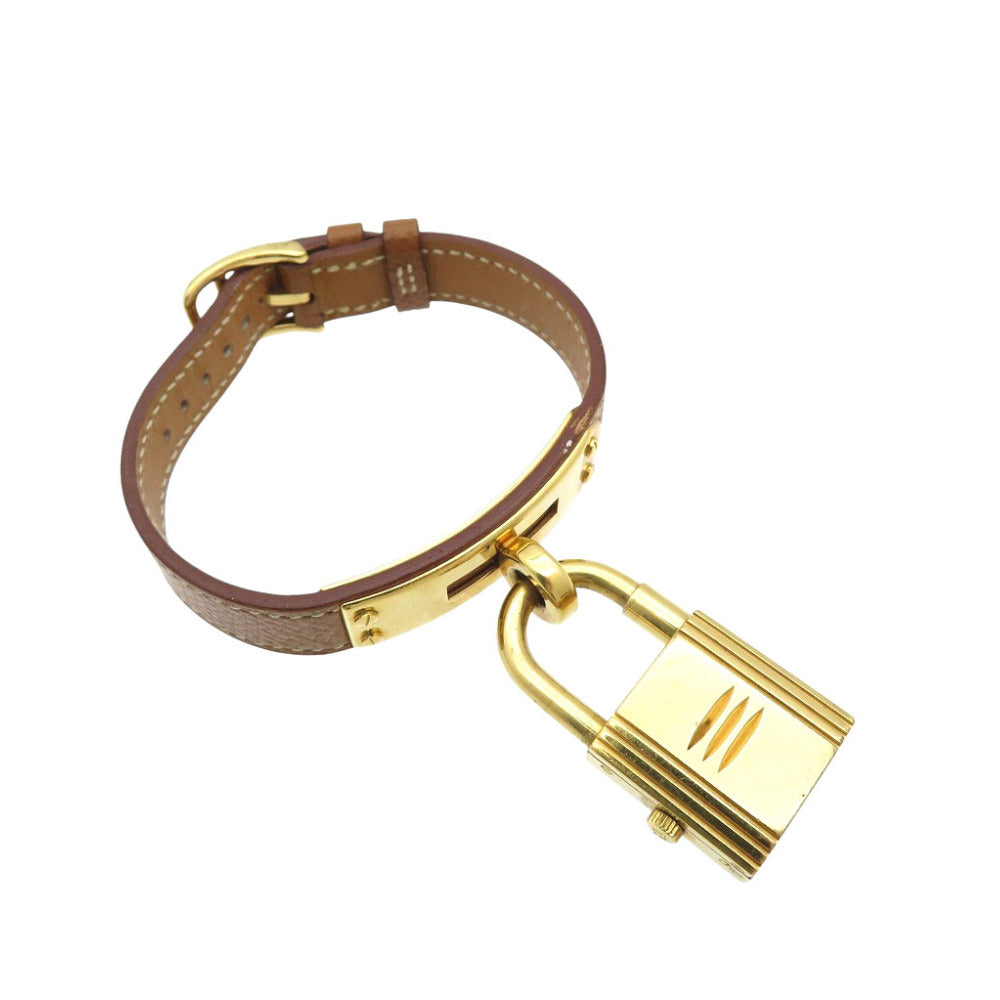 HERMES Watches Quartz Stainless Steel , Courchevel gold Quartz Kelly watch gold dial Women Used