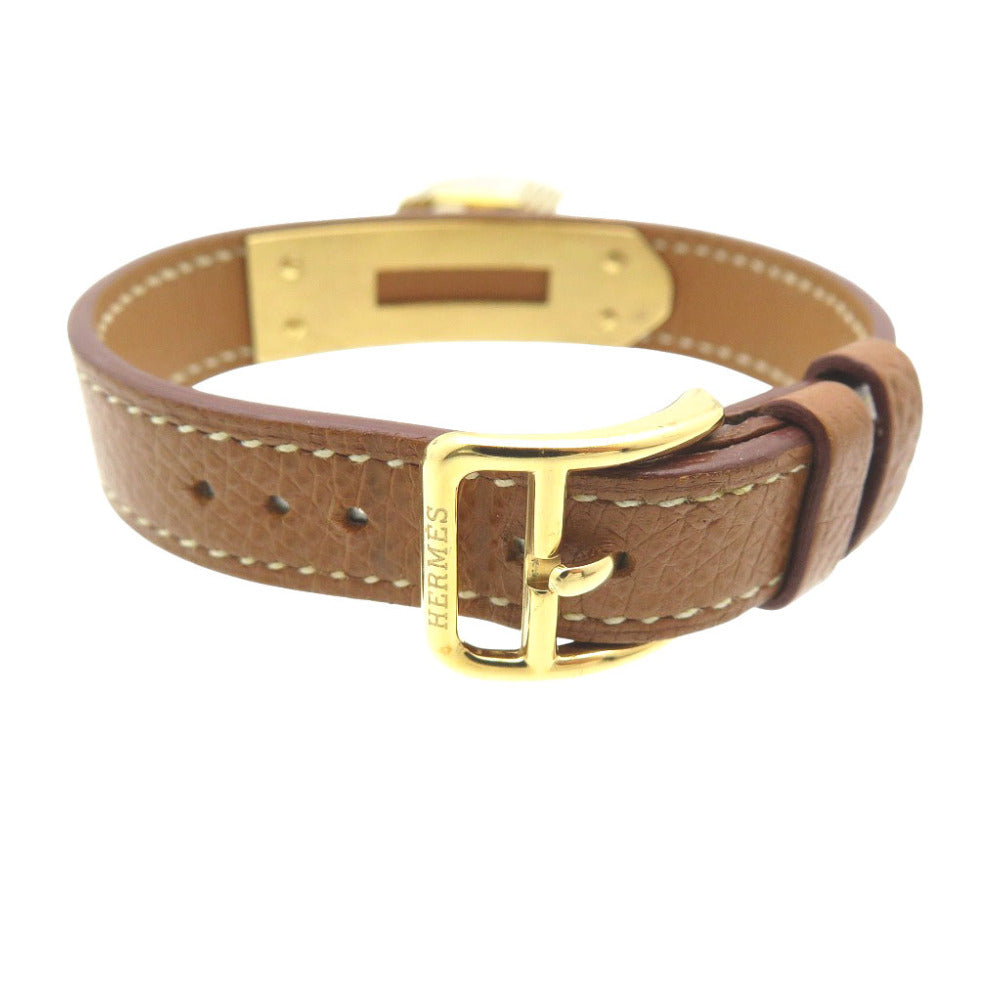 HERMES Watches Quartz Stainless Steel , Courchevel gold Quartz Kelly watch gold dial Women Used