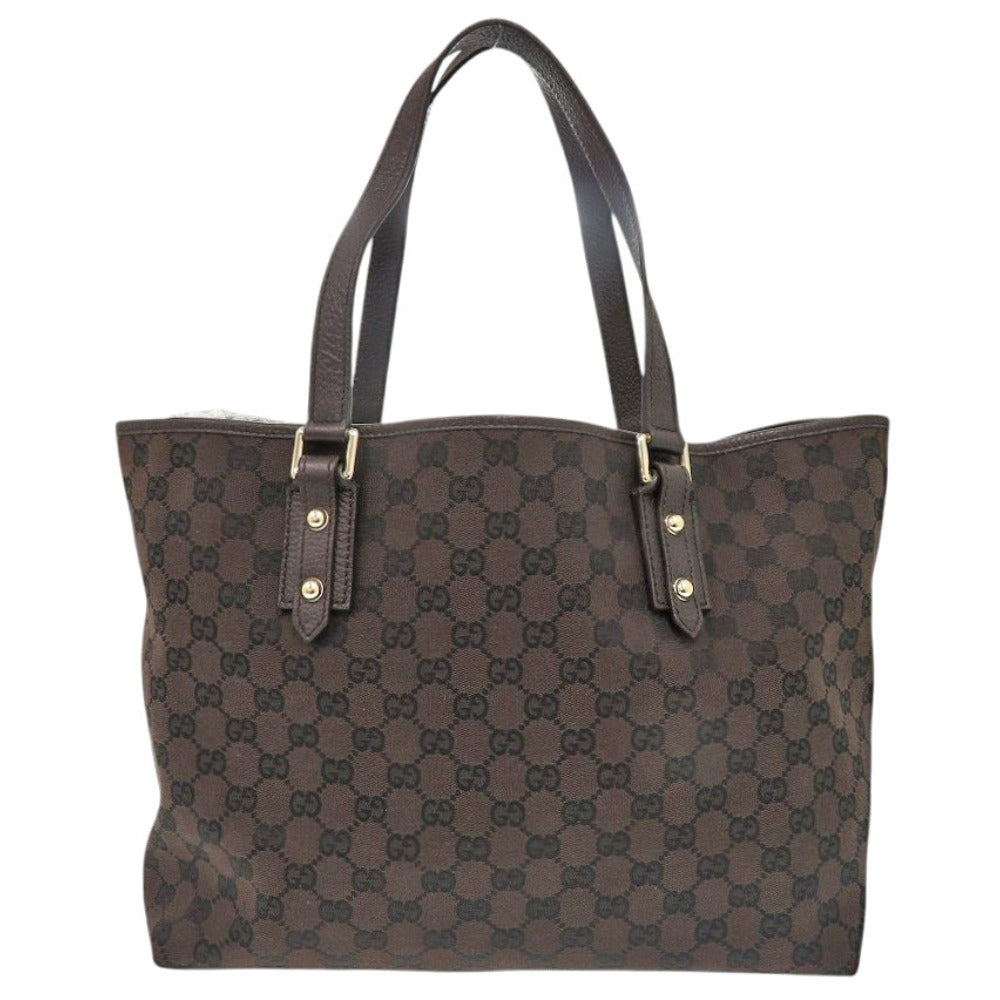 GUCCI Tote Bag GG canvas Brown Women Used