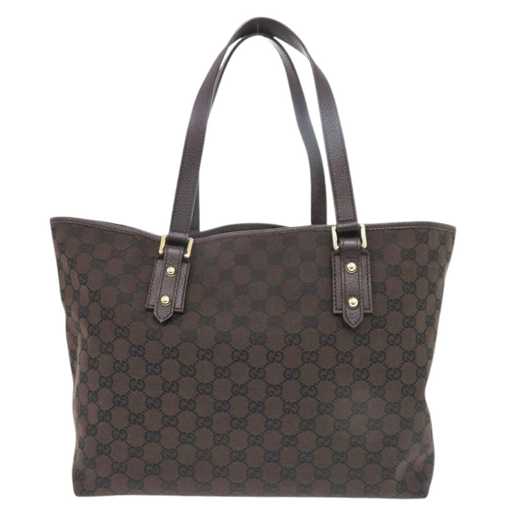 GUCCI Tote Bag GG canvas Brown Women Used