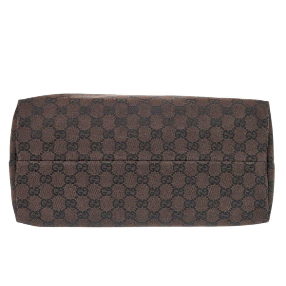 GUCCI Tote Bag GG canvas Brown Women Used