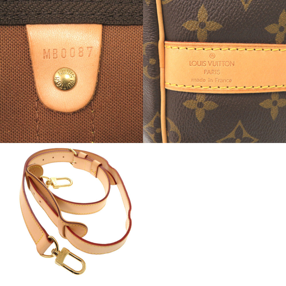 LOUIS VUITTON Boston Duffel bag M41414 Monogram canvas Brown Monogram Keepall bandouliere55
