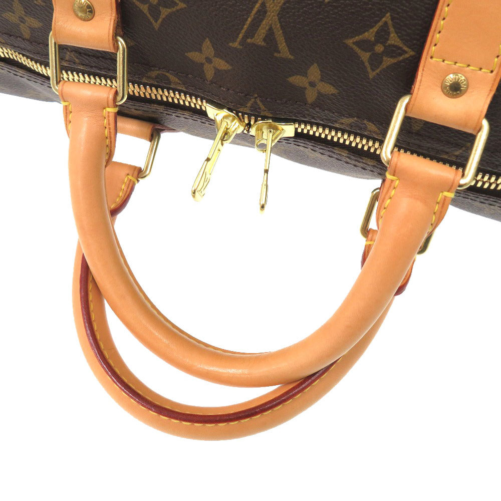 LOUIS VUITTON Boston Duffel bag M41414 Monogram canvas Brown Monogram Keepall bandouliere55