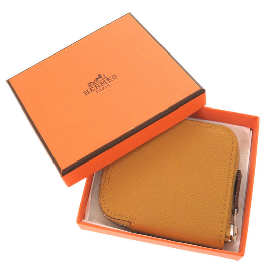 HERMES Coin case Epsom Sesame Azap silk in unisex(Unisex) Used