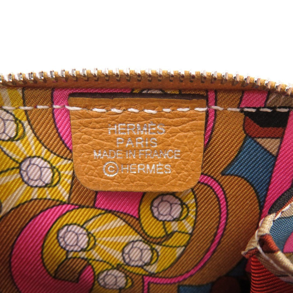 HERMES Coin case Epsom Sesame Azap silk in unisex(Unisex) Used