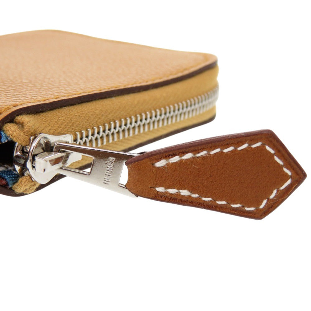 HERMES Coin case Epsom Sesame Azap silk in unisex(Unisex) Used