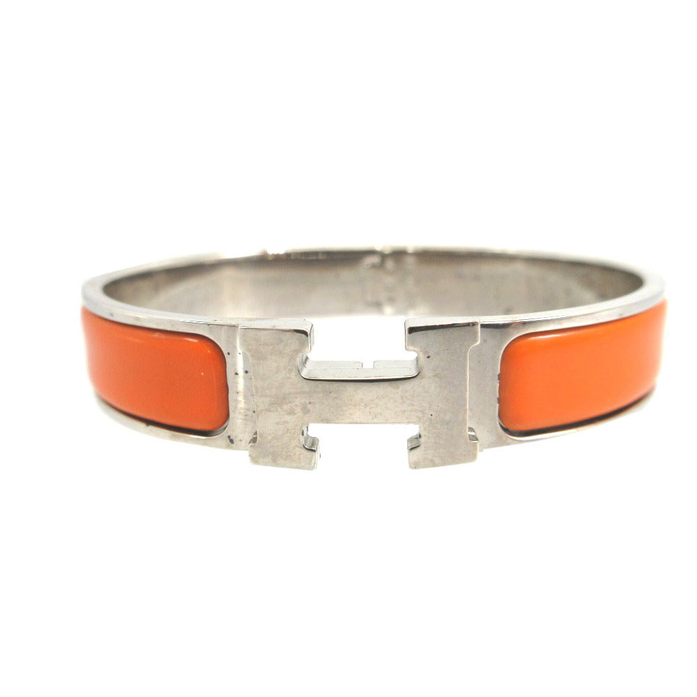 HERMES bracelet metal Orange Bangle Click Crack H PM unisex(Unisex) Used
