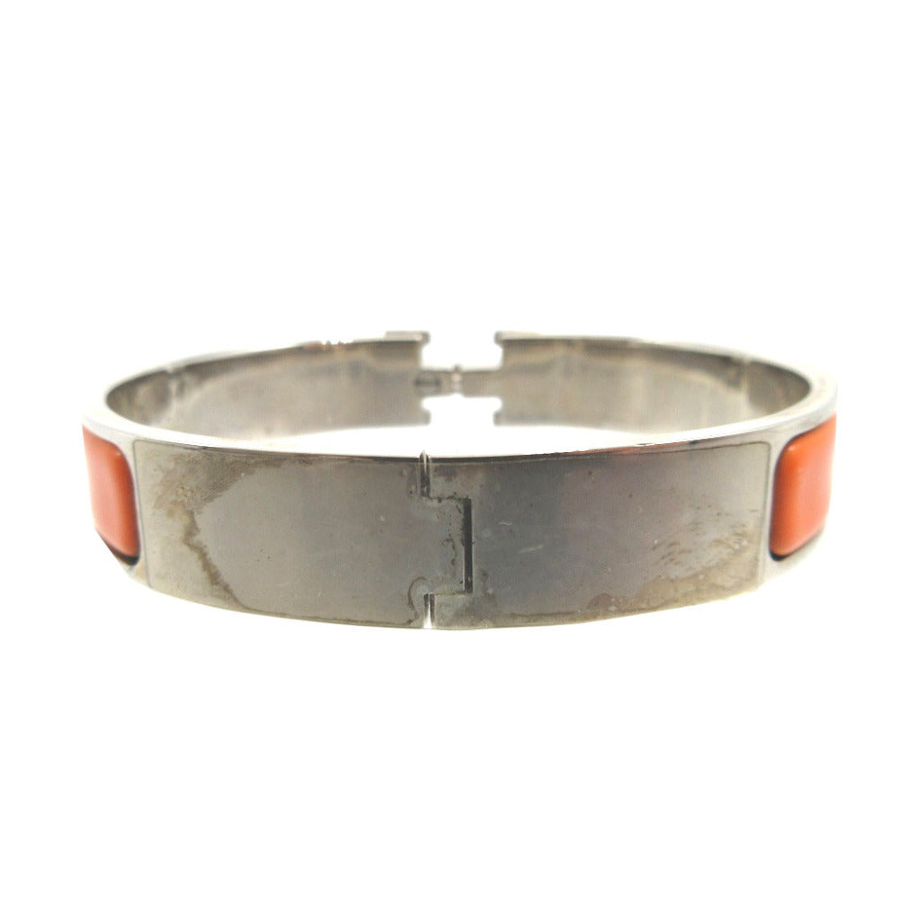 HERMES bracelet metal Orange Bangle Click Crack H PM unisex(Unisex) Used