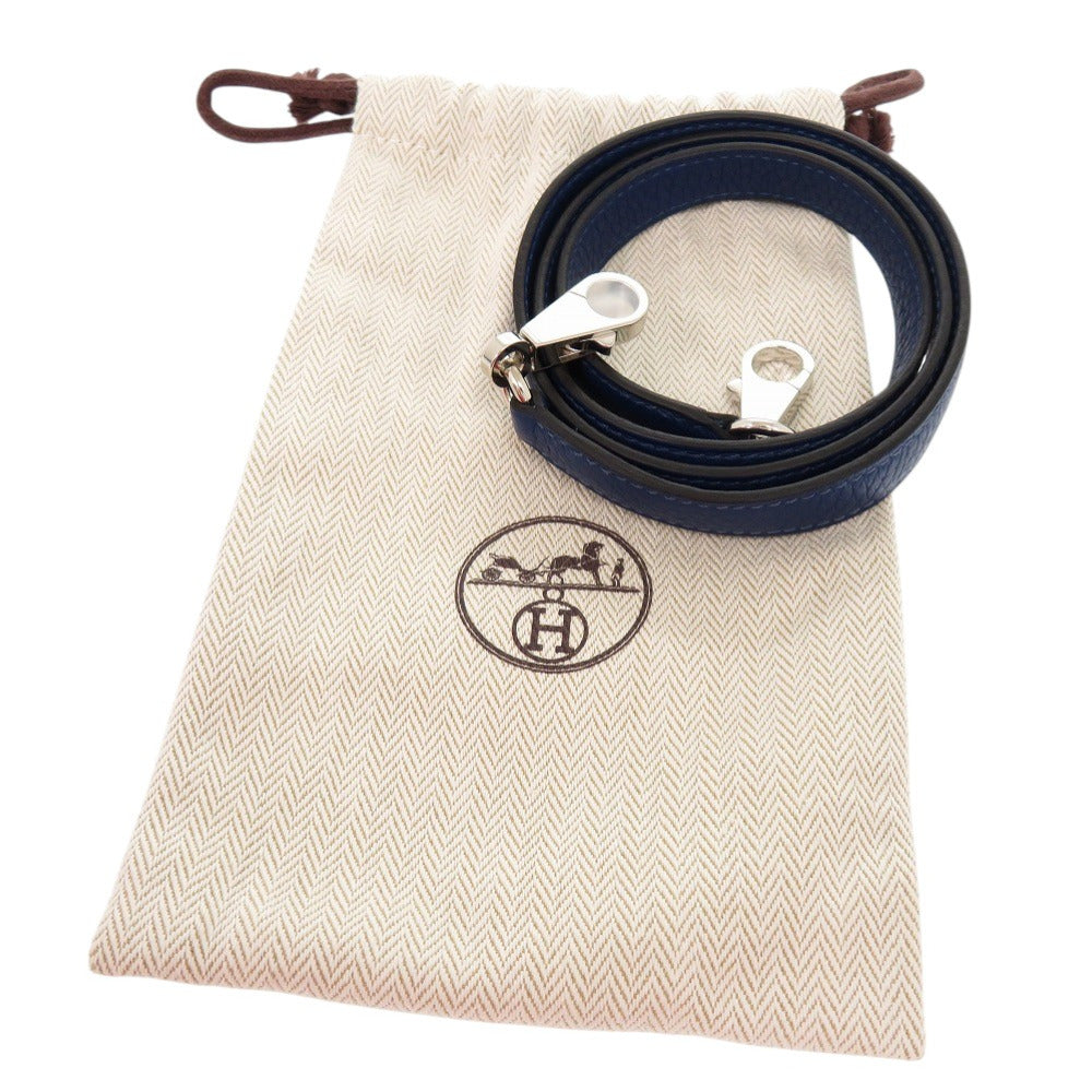HERMES Shoulder strap Taurillon Clemence deep blue Kelly strap Women Used